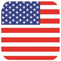 45x Bierviltjes Amerikaanse/USA vlag vierkant - thumbnail