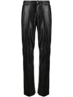 There Was One pantalon de tailleur en cuir artificiel - Noir