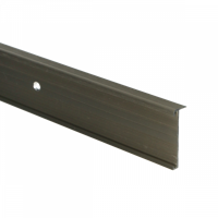 Trapneusprofiel PVC RVS geborsteld 14x43mm - 150cm