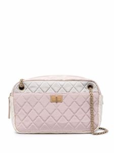 CHANEL Pre-Owned sac porté épaule matelassé en soie à losanges (2008) - Rose