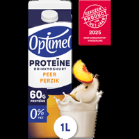 Optimel Proteine Drinkyoghurt Perzik Peer 0% Vet 1L bij Jumbo