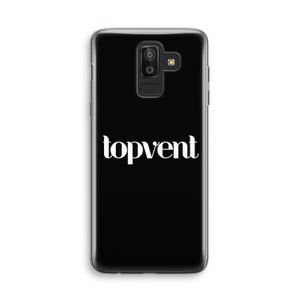 Topvent Zwart: Samsung Galaxy J8 (2018) Transparant Hoesje