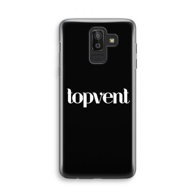 Topvent Zwart: Samsung Galaxy J8 (2018) Transparant Hoesje