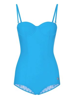 Dolce & Gabbana maillot de bain à logo - Bleu