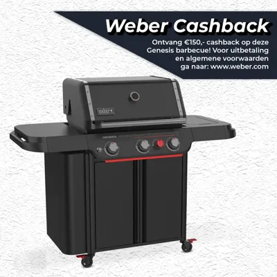 Gasbarbecue genesis e-330wr stealth met draaispit Gasbarbecue genesis e-330wr stealth met draaispit