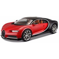 Modelauto Bugatti Chiron 1:18 rood - thumbnail