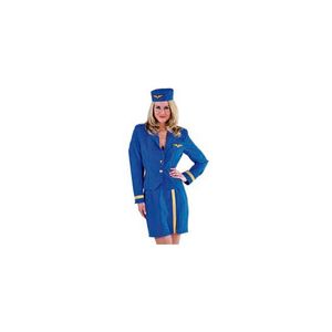 Stewardes pakje 3 delig blauw