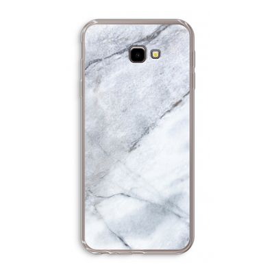 Witte marmer: Samsung Galaxy J4 Plus Transparant Hoesje