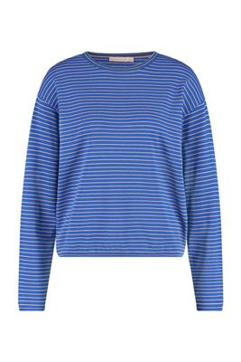 Amy stripe pullover - dark sahara/ colbalt - 07100