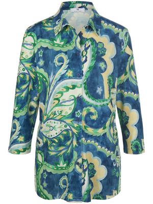 Jersey blouse 3/4-mouwen Van Peter Hahn blauw