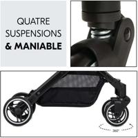 HAUCK - Compacte kinderwagen - TRAVEL N CARE - 4 wielen - opvouwbaar met één hand - Simba