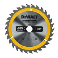 DeWALT DeWALT Cirkelzaagblad voor Hout | Construction | Ø 165mm Asgat 20mm 30T - DT1935-QZ