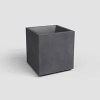 Artevasi sydney kunststof plantenbak 39.5x39.5x43cm antraciet