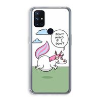 Unicorn: OnePlus Nord N10 5G Transparant Hoesje