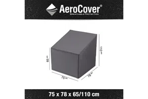 AeroCover | Loungestoelhoes XL 75 x 78 x 65-110(h) cm