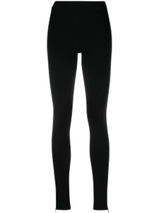 TOTEME legging Zip à taille haute - Noir