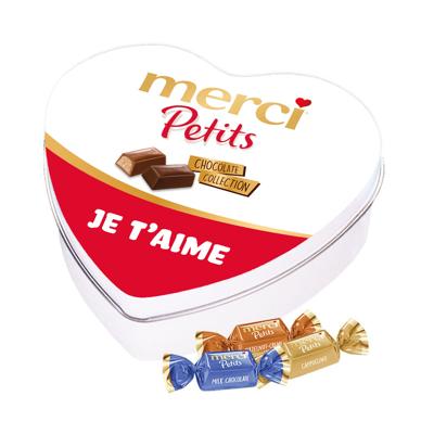 merci Petits geschenkdoos hartje "Je t'aime" - mix van smaken - 115g