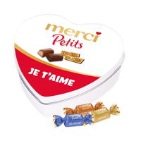 merci Petits geschenkdoos hartje "Je t'aime" - mix van smaken - 115g