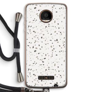 Terrazzo N°14: Motorola Moto Z Force Transparant Hoesje met koord