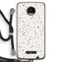 Terrazzo N°14: Motorola Moto Z Force Transparant Hoesje met koord