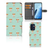 OPPO Find X5 Lite | Reno 7 5G | Telefoonhoesje | Met pasjeshouder | Pups