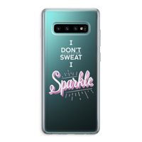 Sparkle quote: Samsung Galaxy S10 Plus Transparant Hoesje