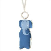Trixie muziekmobiel Mrs. Elephant 22 cm katoen/polyester blauw