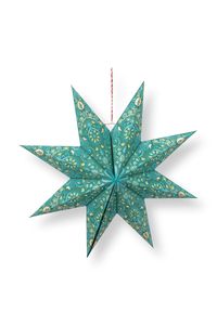 Pip Studio Kerstster Papier Overall Print Groen 60cm