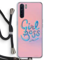 Girl boss: Oppo A91 Transparant Hoesje met koord