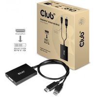 CLUB3D cac-1010 Displayport/usb DVI-I Daul link Zwart, Wit