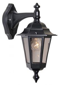 Franssen Klassieke muurlamp Berlusi Down zwart FL125-10