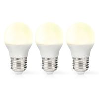 Nedis LED-Lamp E27 | G45 | 4.9 W | 470 lm | 2700 K | 3 stuks | 1 stuks - LBE27G452P3 LBE27G452P3