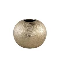 PTMD Elvery Gold glazed ceramic pot round bulb M - thumbnail