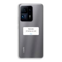Reminder: Xiaomi Mi Mix 4 Transparant Hoesje