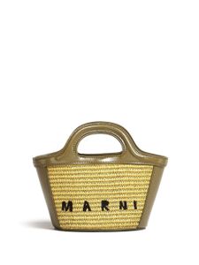 Marni mini sac cabas Tropicalia - Vert