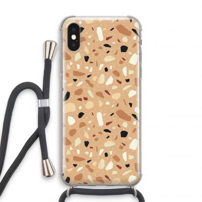 Terrazzo N°17: iPhone X Transparant Hoesje met koord