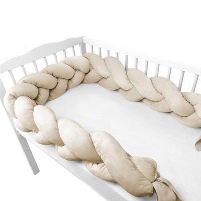 Babybam - Gevlochten Bedomrander Velvet - Beige