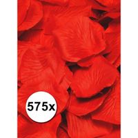 Luxe rode rozenblaadjes 575 stuks - thumbnail