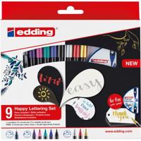 Brushpen edding 1340 happy lettering assorti