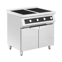 Inductiekookplaat - 17000 W - 4 kookoppervlakken - 60 - 240 °C - Opbergruimte - Royal Catering