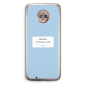 Reminder: Motorola Moto G6 Transparant Hoesje