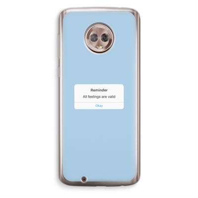 Reminder: Motorola Moto G6 Transparant Hoesje