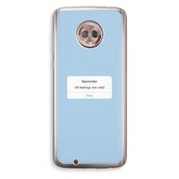 Reminder: Motorola Moto G6 Transparant Hoesje