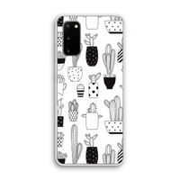 Cactusmotief: Samsung Galaxy S20 Transparant Hoesje
