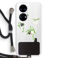 Hang In There: Huawei P50 Transparant Hoesje met koord