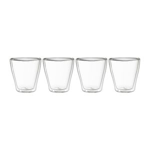 Dubbelwandige glazen - 350 ml - set van 4