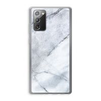 Witte marmer: Samsung Galaxy Note 20 / Note 20 5G Transparant Hoesje