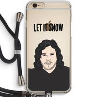 Let It Snow: iPhone 6 / 6S Transparant Hoesje met koord
