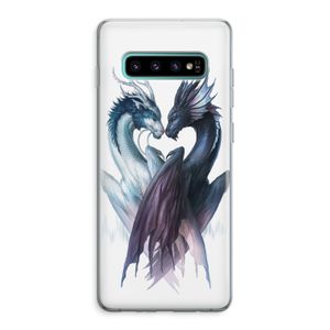 Yin Yang Dragons: Samsung Galaxy S10 Plus Transparant Hoesje