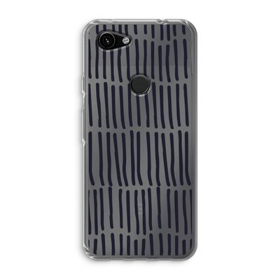 Moroccan stripes: Google Pixel 3a Transparant Hoesje